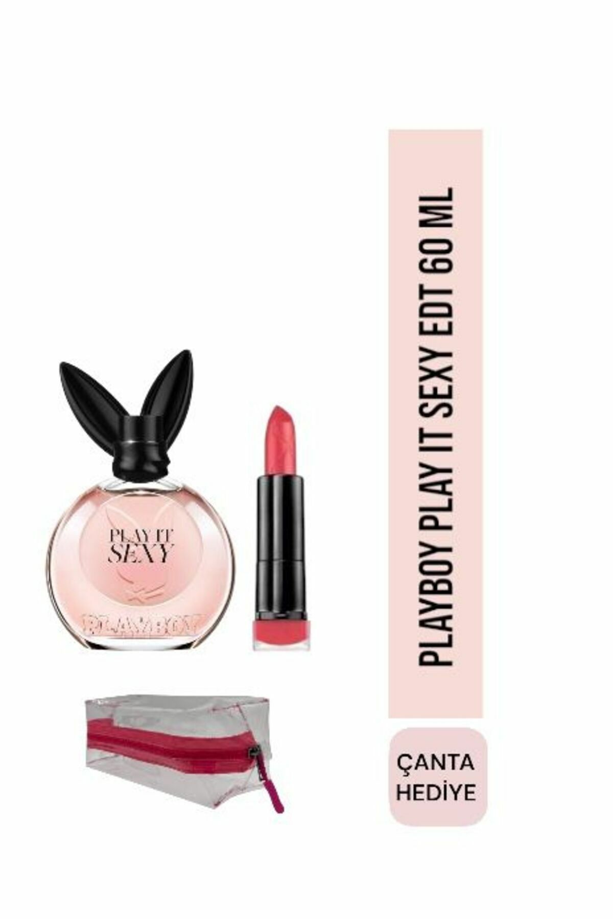 Playboy Play İt Sexy EDT 60 ml + Max Factor Matte Lipstick 15 Flame