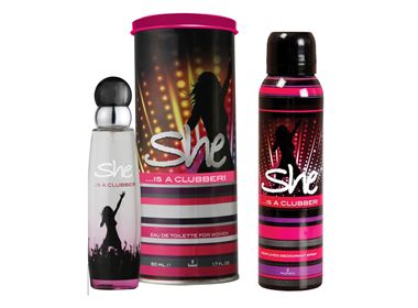 SHE EDT 50ML+DEO CLUBBER