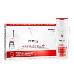 Vichy Dercos Aminexil Clinical-5 Woman 21x6ml + Vichy Dercos Shampo Energisant 200ml