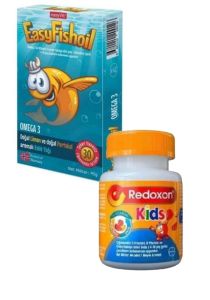 Easyfishoil Omega 3 Çiğnenebilir 30 Jel Tablet + Redoxon Kids 60 Tablet