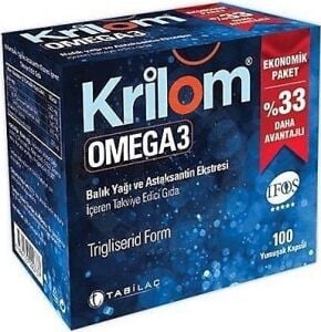 Krilom Omega-3 100 Yumuşak Kapsül