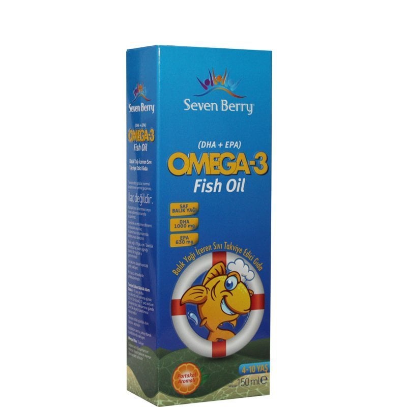Seven Berry Omega-3 Fish Oil Şurup Portakal Aromalı 150ml