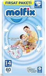 Molfix 3D Maxi 4 Boy Bebek Bezi 60'lı