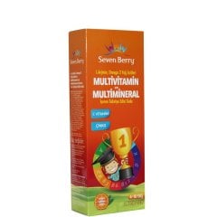 Seven Berry L Arginin&Omega 3 içeren Multivitamin Şurup Portakal Aromalı 150ml