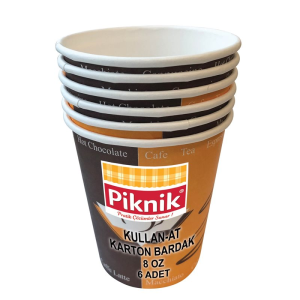 Piknik KullanAt Karton Bardak 7 Oz 6'Li 1483P
