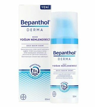 SKT:04/2023 Bepanthol Derma Yoğun Nemlendirici Gece Bakım Kremi 50ml