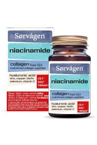 Sorvagen Niacinamide Collagen Kolajen Hyaluronic Acid 60 Tablet