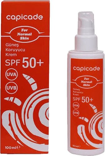 Capicade Güneş Koruyucu Krem Normal Ciltler İçin SPF50+ 100 ml