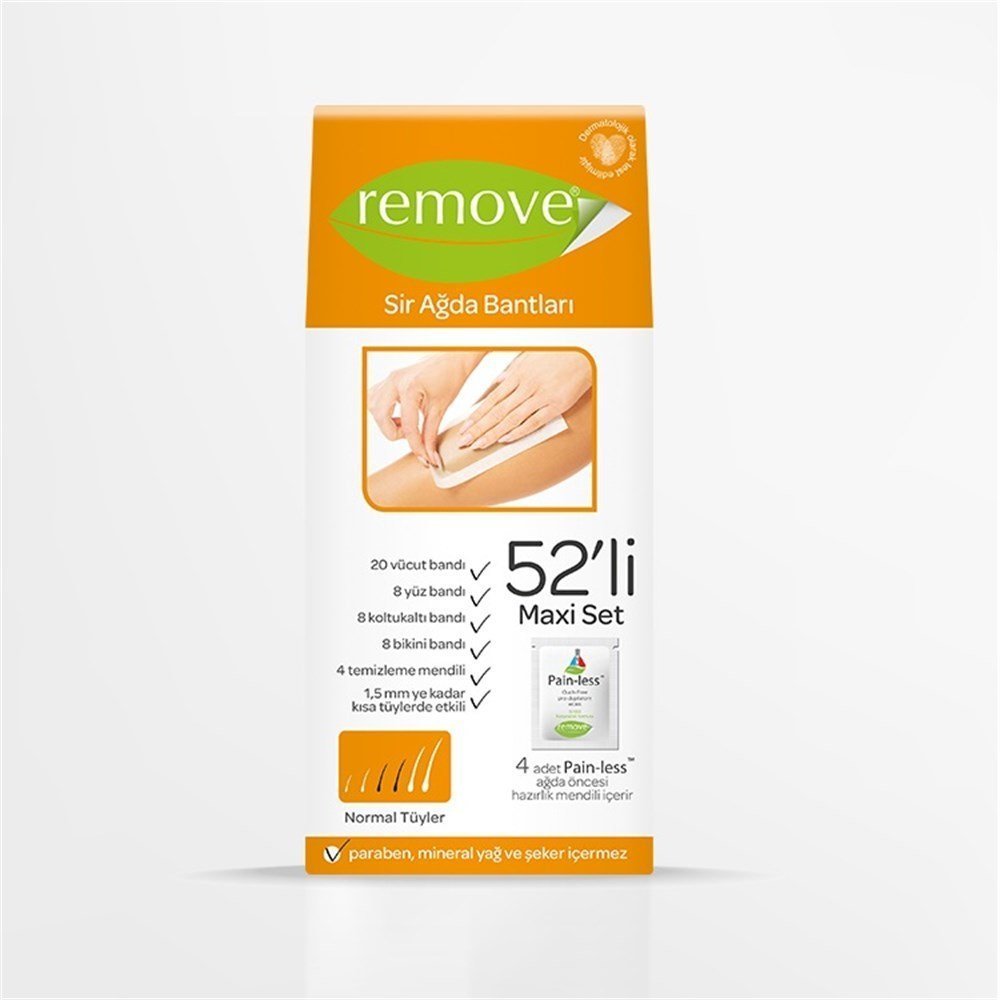 Remove Sir Ağda Bantları Normal Tüyler 52li Maxi Set