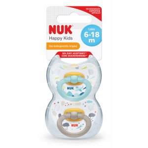 Nuk Happy Kids Kauçuk Emzik 6-18 Ay 2'li