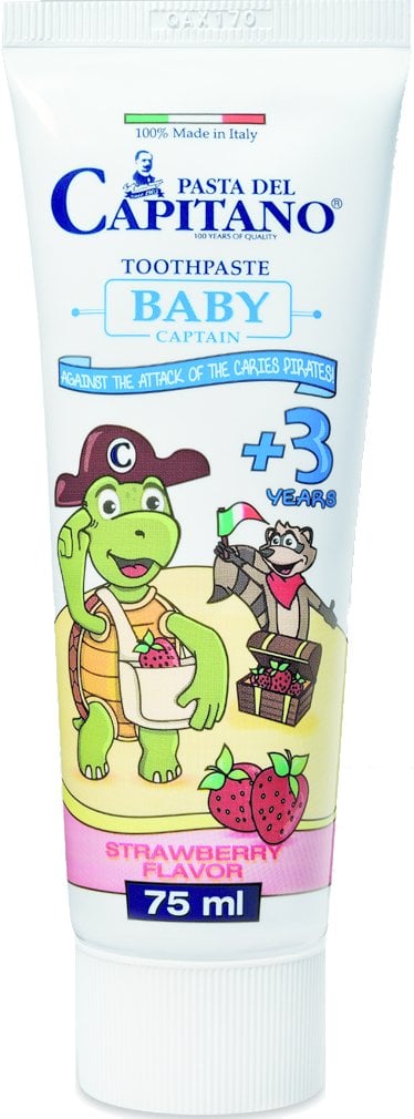 Capitano Bebek +3 Bebek Diş Macunu Çilek 75ml