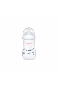 Bebedor Geniş Ağız Orta Akış Anti-Kolik Silikon Emzikli PP Biberon Mavi Uğurböceği 260 ml 98322