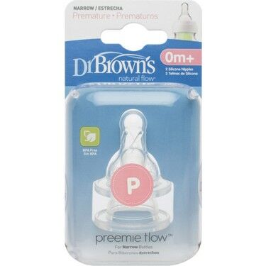 Dr. Brown's Dar Ağız Prematüre Silikon Biberon Emziği 2'li