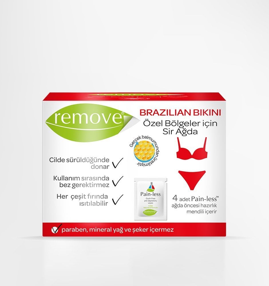 Remove Brazilian Bikini Özel Bölgeler İçin Sir Ağda 80ml