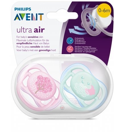 Avent Ultra Air Emzik 0-6 ay Kız - Desenli