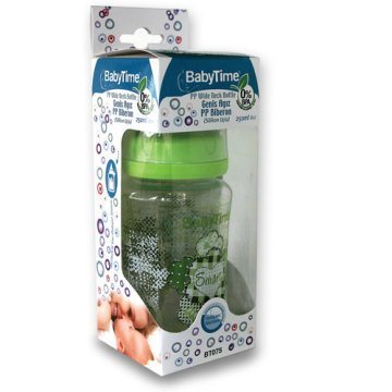 Babytime Geniş Ağız PP Biberon 250ml 0-6 Ay BT075