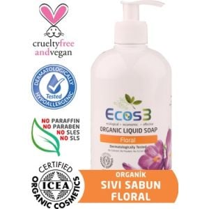 Ecos3 Organik Sıvı Sabun Floral 500 ml 6 Adet