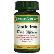 NATURES BOUNTY GENTLE IRON 17 MG 60 CAP.