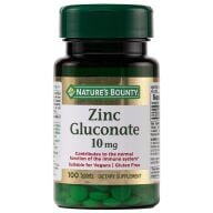 NATURES BOUNTY ZINC GLUCONATE 10 MG 100 TAB.