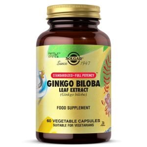 SOLGAR GINKGO BILOBA LEAF EXTRACT 60 CAP.
