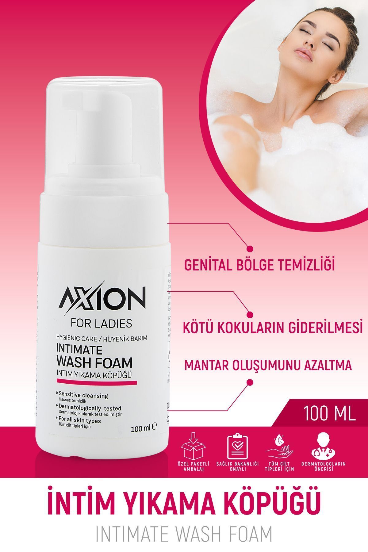 Fluweel Axion İntim Köpük 100 ml