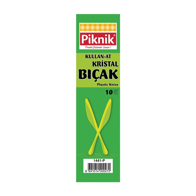 Piknik KullanAt Kristal Bardak   6'Li Şeffaf 1482P