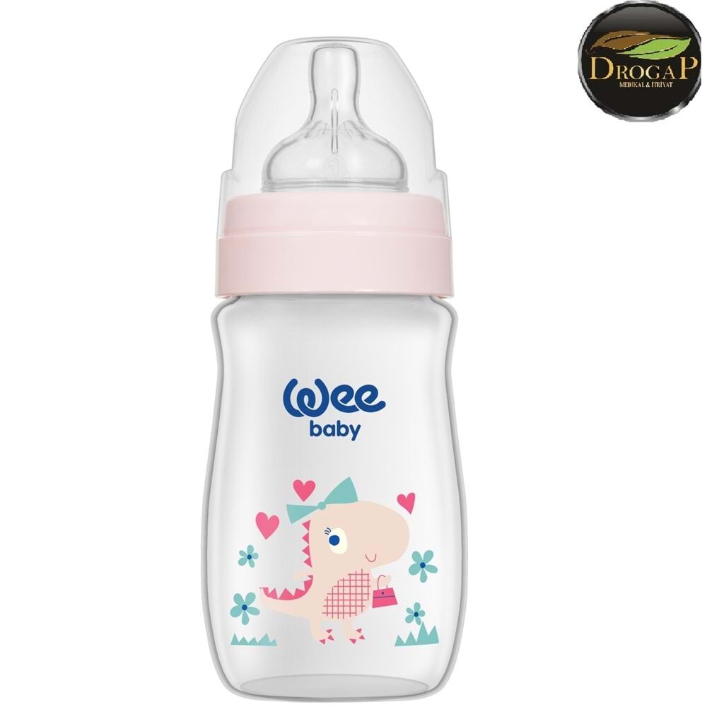 Wee 960 Safari PVC Biberon Geniş Ağızlı 0-6 Ay 250 ml