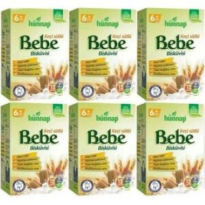 Hünnap Keçi Sütlü Bebe Bisküvisi 400 gr 6'lı