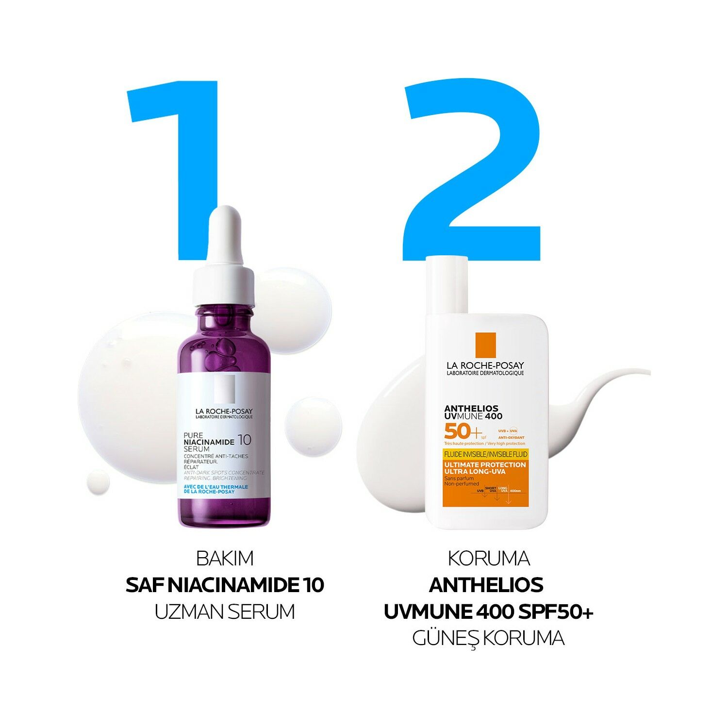 La Roche Posay Pure Niacinamide 10 Serum 30 ml + La Roche Posay Anthelios Uvmune 50 ml