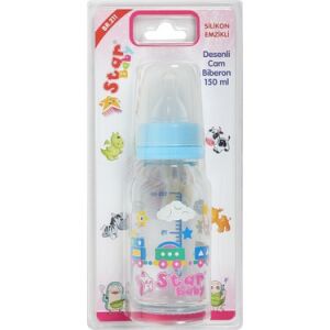 Star Baby Cam Biberon Desenli 150 ml - Pembe