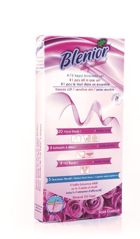 Blenior Sir Ağda Bandı Hassas Cilt Gül 41'li Set