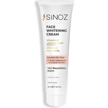 Sinoz Yüz Beyazlatıcı Krem 50 ml