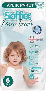 Soffio Pure Touch Ekstra Large 6 Numara Çocuk Bezi 60 Adet