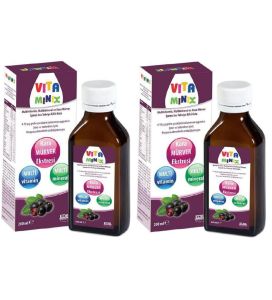 Vitaminix Multivitamin Multimineral ve Kara Mürver Şurubu 150 ml - 2 Adet