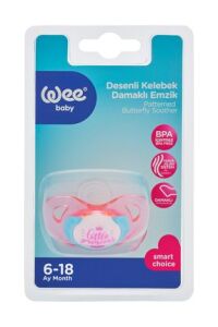 Wee Baby Desenli Kelebek Damaklı Emzik No.2 Karışık