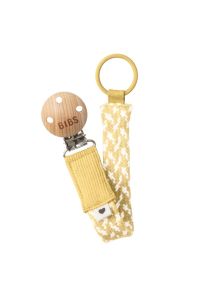 Bibs Paci Braid Emzik Askısı - Pale Butter/Ivory