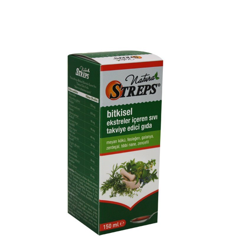 Natura Streps Bitkisel Şurup 150ml