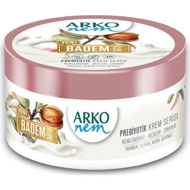 Arko Nem Prebiyotik Badem Sütlü Krem 250 + 250 ml