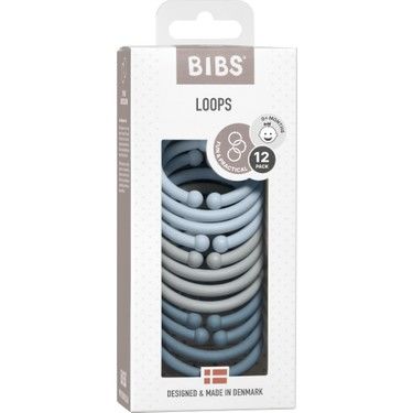 Bibs Loops Oyuncak 12'li - Baby Blue / Cloud / Petrol