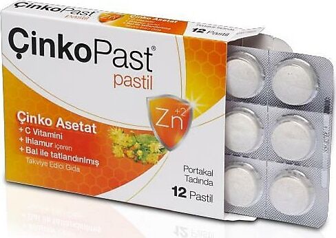Çinkopast Portakal Aromalı Pastil 12'li