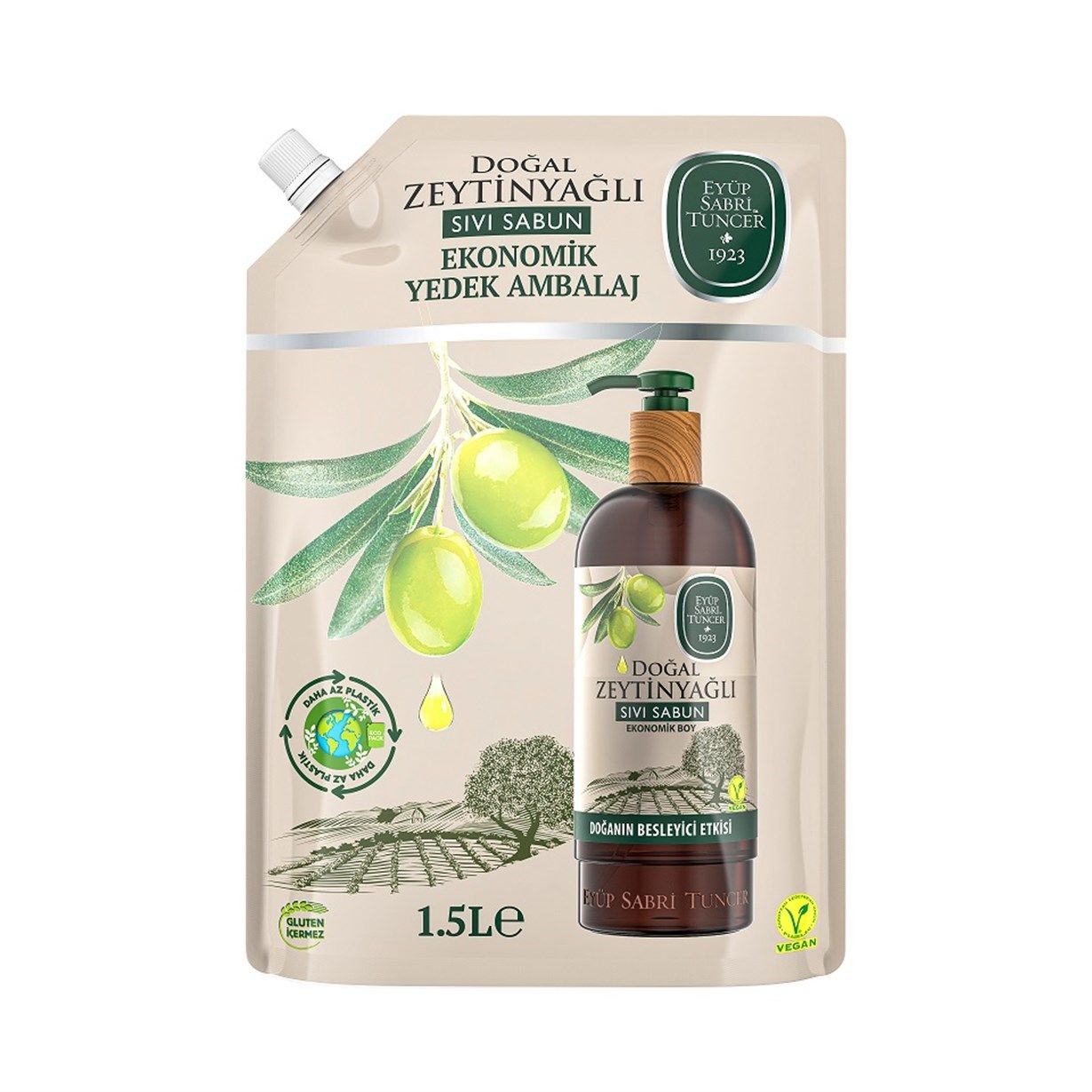 Eyüp Sabri Tuncer Doğal Zeytinyağlı Sıvı Sabun 1,5 lt