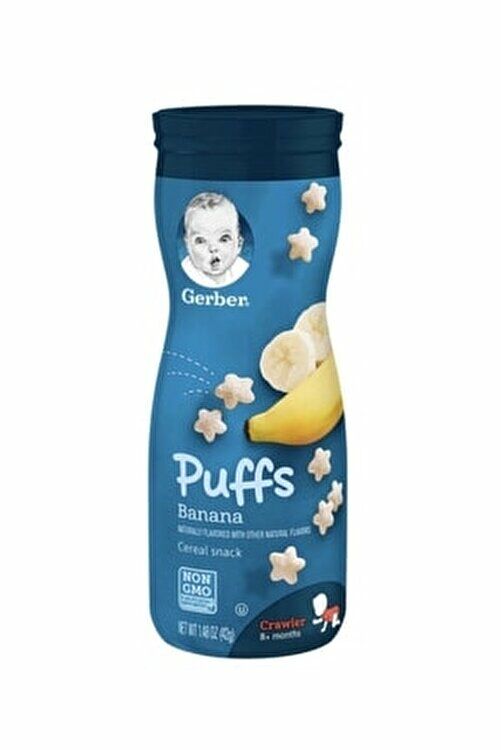 Gerber Snacks For Baby Grain Grow Puffs Banana 42 gr