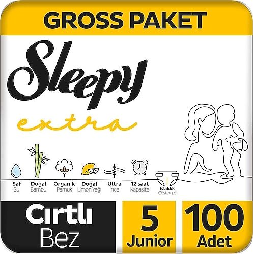 Sleepy Extra Günlük Aktivite 5 Numara Junior Bebek Bezi 100'lü