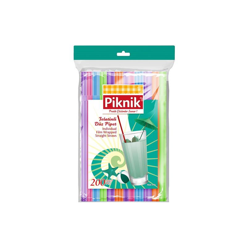 Piknik KullanAt Pipet Jelatinli Düz 100'Lü 1996P