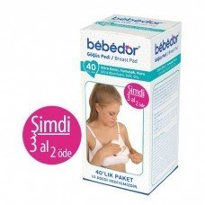 Bebedor Göğüs Pedi 40'lı 3 Al 2 Öde