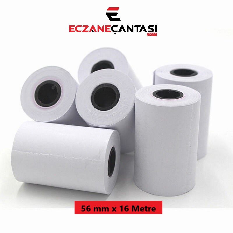 Eczaneler İçin Pos Rulosu 56 mmx16 metre 10 lu 1 Paket