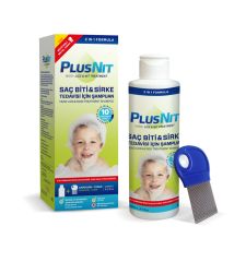 Plusnit Saç Biti ve Sirkeler İçin Şampuan Metal Tarak 200ml
