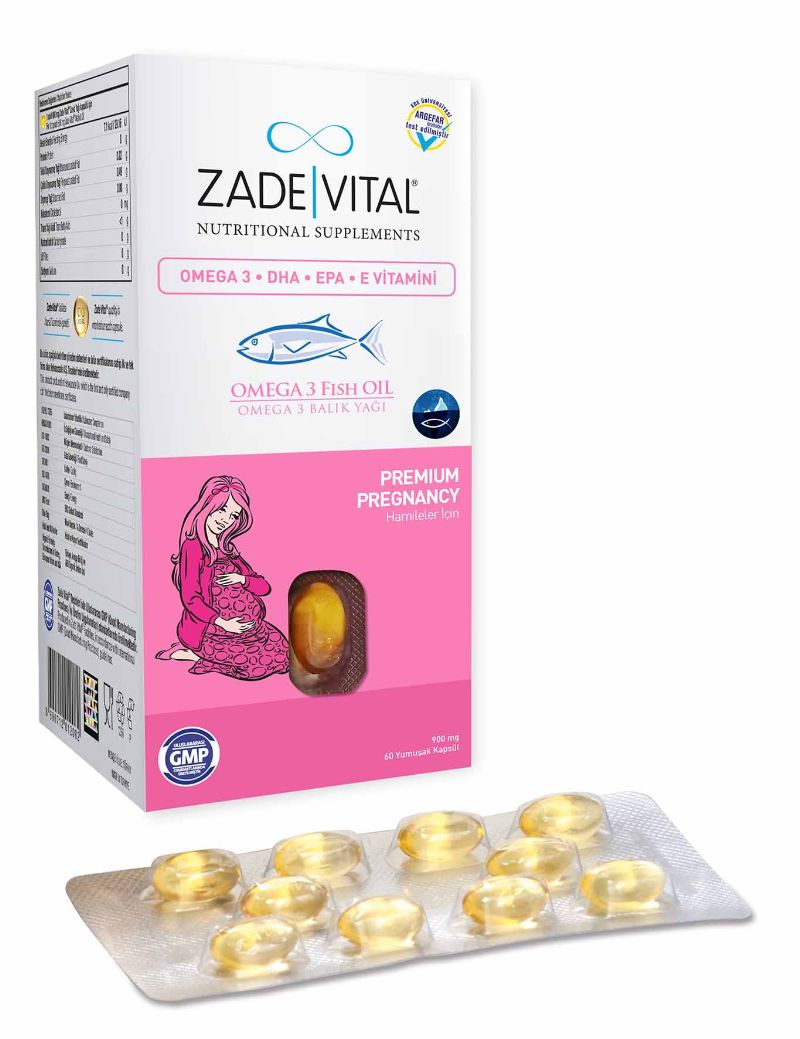 Zade Vital Hamileler İçin Balık Yağı 60 Kapsül