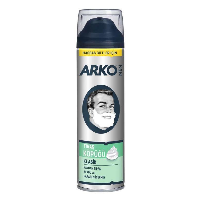 Arko Klasik Hassas Ciltler İçin Tıraş Köpüğü 200 ml