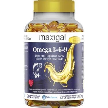 Maxigal Omega-3-6-9 200 Kapsül